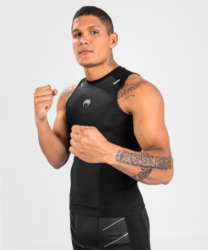 Venum Biomecha Sleevless Miesten MMA Rashguard Mustat Harmaat | 40571-LKQI | Suomi