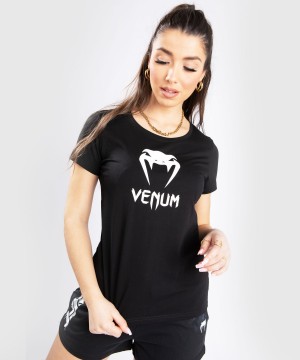 Venum Classic Naisten T-Paita Mustat | 24637-OGBQ | Suomi