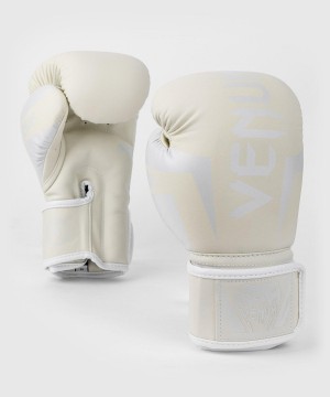 Venum Elite(Muay Thai) Miesten Nyrkkeilyhanskat Valkoinen | 37516-XRGO | Suomi