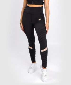 Venum Fusion 2.0 Naisten Leggings Mustat Harmaat | 93064-VQPA | Suomi