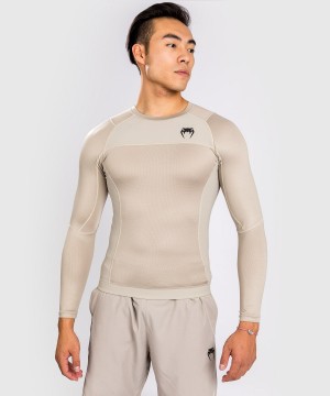 Venum G-Fit Air Longsleeve Miesten MMA Rashguard Harmaat | 97561-RZXT | Suomi