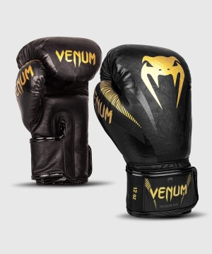 Venum Impact(Muay Thai) Naisten Nyrkkeilyhanskat Kultaiset Mustat | 63742-MSER | Suomi