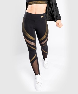 Venum Lightning Naisten Leggings Mustat Kultaiset | 60184-DTKE | Suomi