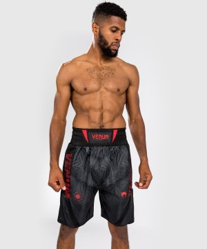 Venum Phantom Boxing Miesten Shortsit Mustat Punainen | 93240-ILTF | Suomi