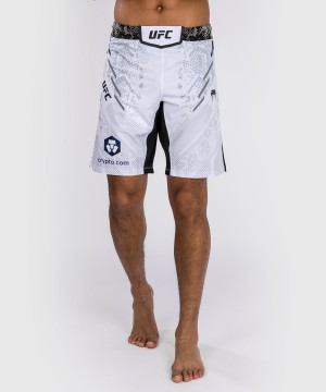 Venum UFC Adrenaline by Venum Authentic Fight Night Long Fit Miesten Nyrkkeilyshortsit Valkoinen | 48275-NPUI | Suomi