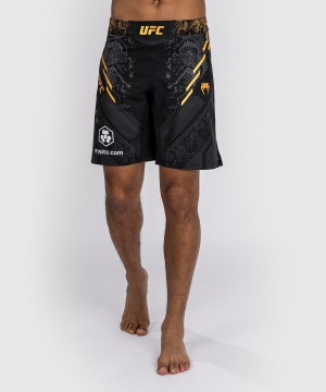 Venum UFC Adrenaline by Venum Authentic Fight Night Long Fit Miesten Nyrkkeilyshortsit Kultaiset | 74962-OSUV | Suomi