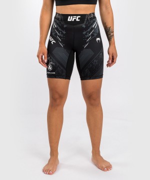 Venum UFC Adrenaline by Venum Authentic Fight Night Vale Long Fit Tudo Naisten Shortsit Mustat | 18362-VMPF | Suomi