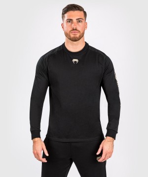 Venum UFC Adrenaline by Venum Fight Week Long-sleeve Miesten T-Paita Mustat | 72813-GOYM | Suomi