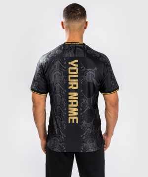 Venum UFC Adrenaline by Venum Personalized Authentic Fight Night Walkout Miesten T-Paita Kultaiset | 07529-XQNS | Suomi