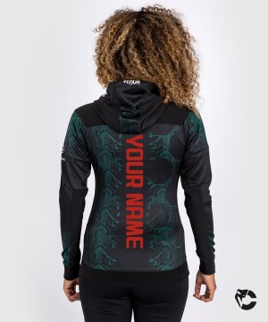 Venum UFC Adrenaline by Venum Personalized Authentic Fight Night Emerald Edition Walkout Naisten Huppari Vihreä Mustat | 12845-OSQR | Suomi