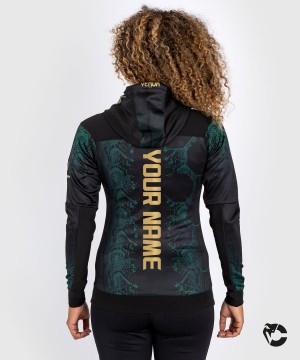 Venum UFC Adrenaline by Venum Personalized Authentic Fight Night Emerald Edition Walkout Naisten Huppari Vihreä Mustat Kultaiset | 95768-VCEN | Suomi