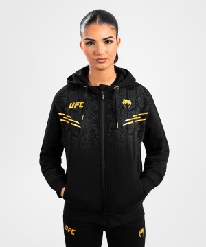 Venum UFC Adrenaline by Venum Replica Zip Hoodie Naisten Takit Kultaiset | 42608-ENDO | Suomi