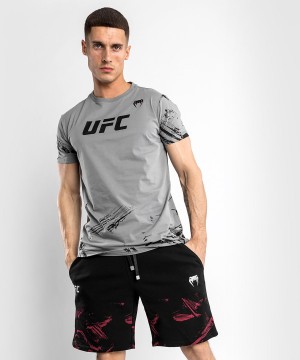 Venum UFC Authentic Fight Week 2.0 Lyhyt Sleeve Miesten T-Paita Harmaat | 68192-ZQMX | Suomi