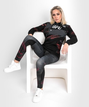 Venum UFC Authentic Fight Week 2.0 Pullover Naisten Huppari Mustat Punainen | 62958-SRTA | Suomi