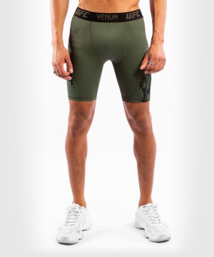 Venum UFC Authentic Fight Week Performance Vale Tudo (Compression) Miesten Shortsit Khaki | 36289-UDKL | Suomi