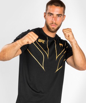 Venum UFC Fight Night 2.0 Replica Miesten T-Paita Kultaiset | 90735-AZOQ | Suomi