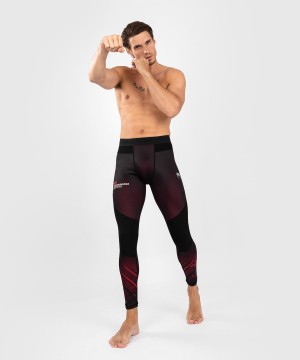 Venum UFC Performance Institute 2.0 Performance(Compression) Miesten Leggings Mustat Punainen | 29634-ZOVL | Suomi