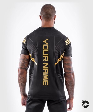 Venum UFC Personalized Authentic Fight Night Walkout Miesten T-Paita Kultaiset | 81954-BDPG | Suomi