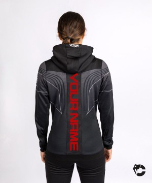 Venum UFC Personalized Authentic Fight Night 2.0 Walkout Hoodie Naisten Takit Mustat | 42895-ECLO | Suomi