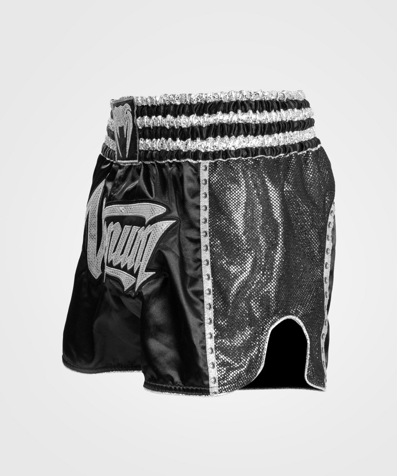 Venum Absolute 2.0 Naisten Muay Thai Shortsit Mustat Hopea | 02314-PQKU | Suomi