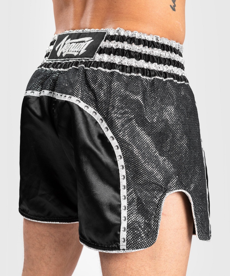 Venum Absolute 2.0 Naisten Muay Thai Shortsit Mustat Hopea | 02314-PQKU | Suomi