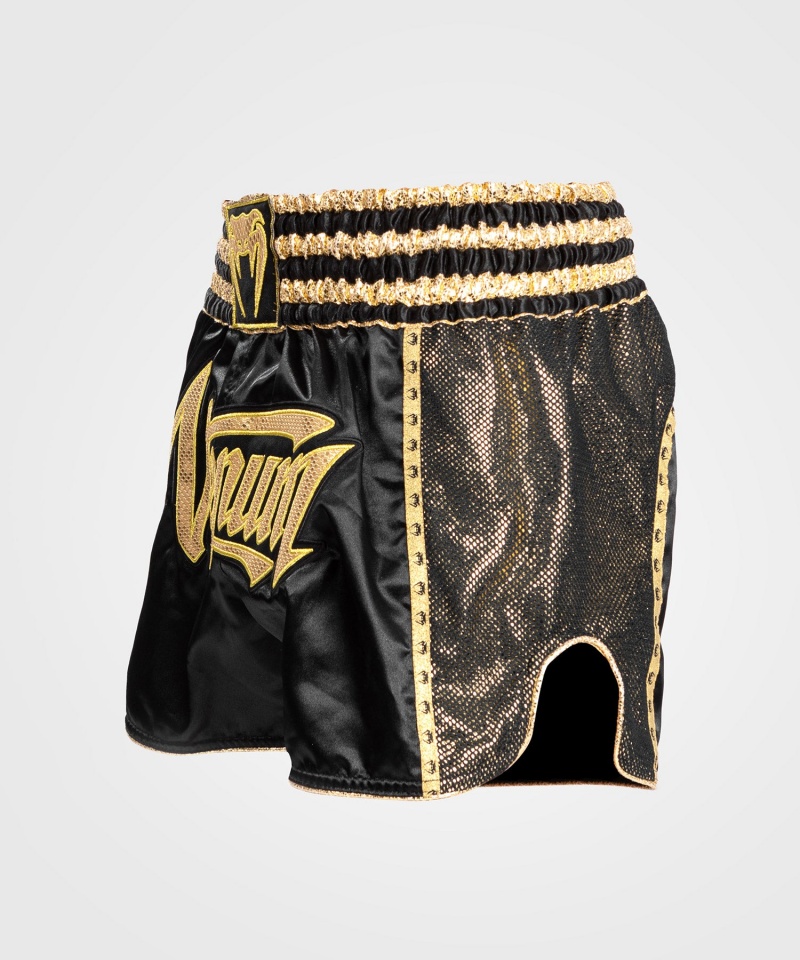 Venum Absolute 2.0 Naisten Muay Thai Shortsit Mustat Kultaiset | 15398-MHUR | Suomi