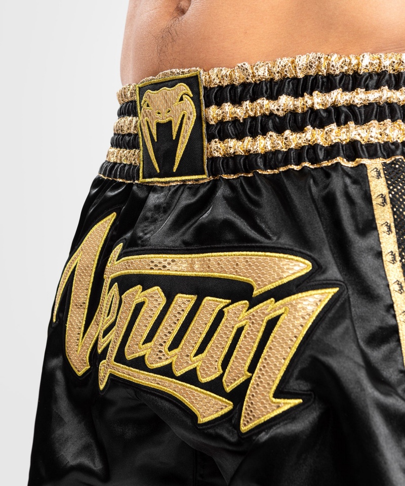 Venum Absolute 2.0 Naisten Muay Thai Shortsit Mustat Kultaiset | 15398-MHUR | Suomi