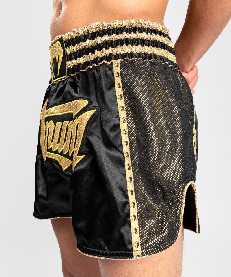 Venum Absolute 2.0 Naisten Muay Thai Shortsit Mustat Kultaiset | 15398-MHUR | Suomi