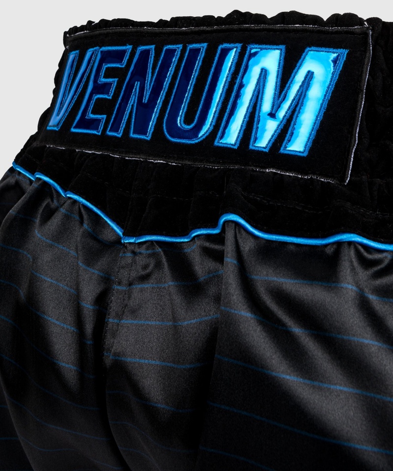 Venum Attack Miesten Muay Thai Shortsit Mustat Sininen | 54076-MWOT | Suomi