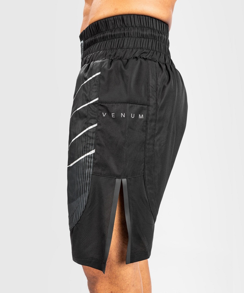 Venum Biomecha Boxing Miesten Shortsit Mustat Harmaat | 38745-MUEX | Suomi