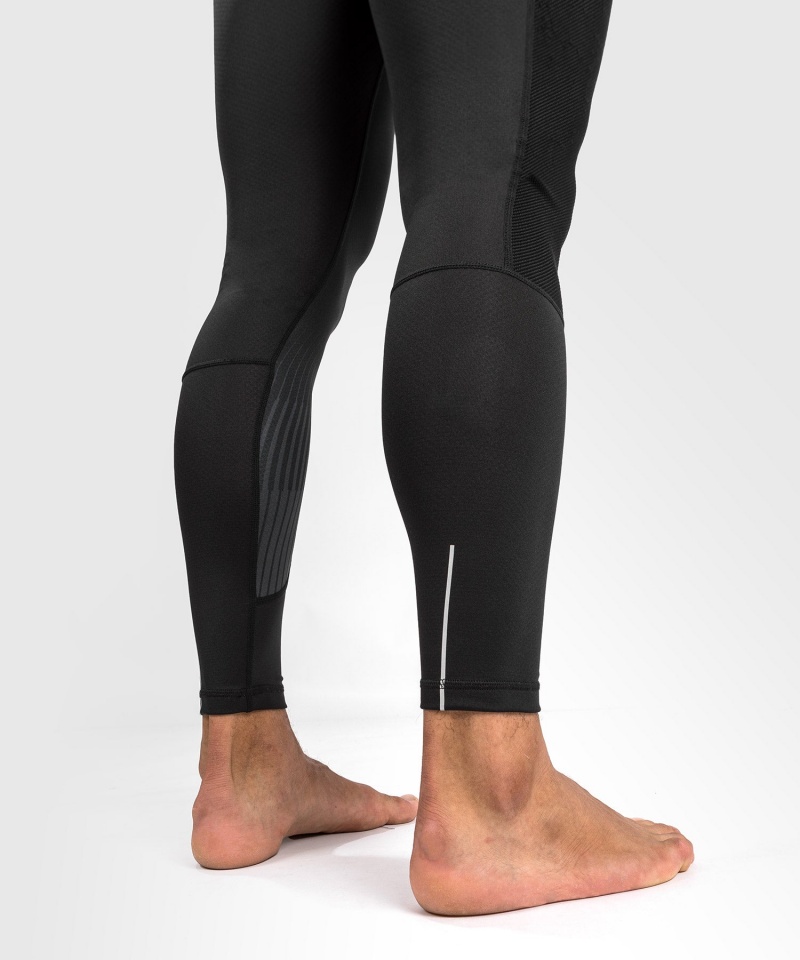 Venum Biomecha Spats(Compression) Miesten Leggings Mustat Harmaat | 27968-QZFW | Suomi