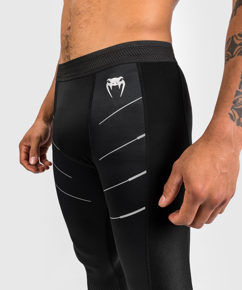 Venum Biomecha Spats(Compression) Miesten Leggings Mustat Harmaat | 27968-QZFW | Suomi