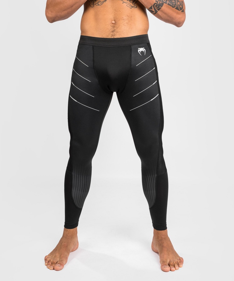 Venum Biomecha Spats(Compression) Miesten Leggings Mustat Harmaat | 27968-QZFW | Suomi