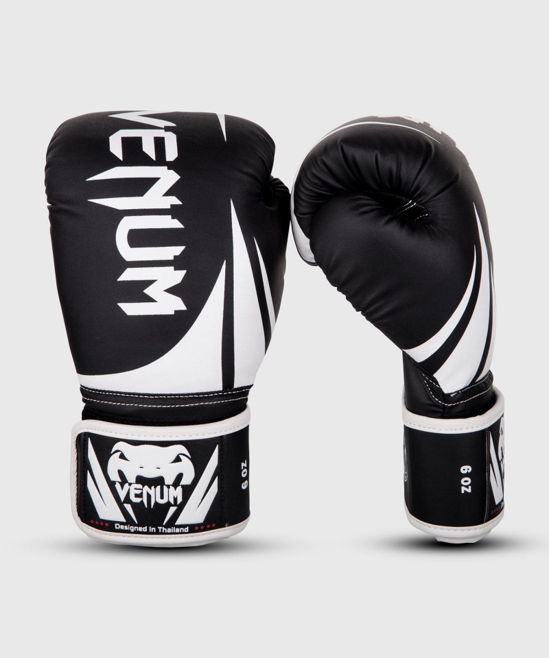 Venum Challenger 2.0(Muay Thai) Lasten Nyrkkeilyhanskat Mustat Valkoinen | 45260-GOZH | Suomi