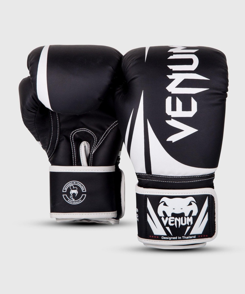 Venum Challenger 2.0(Muay Thai) Lasten Nyrkkeilyhanskat Mustat Valkoinen | 45260-GOZH | Suomi