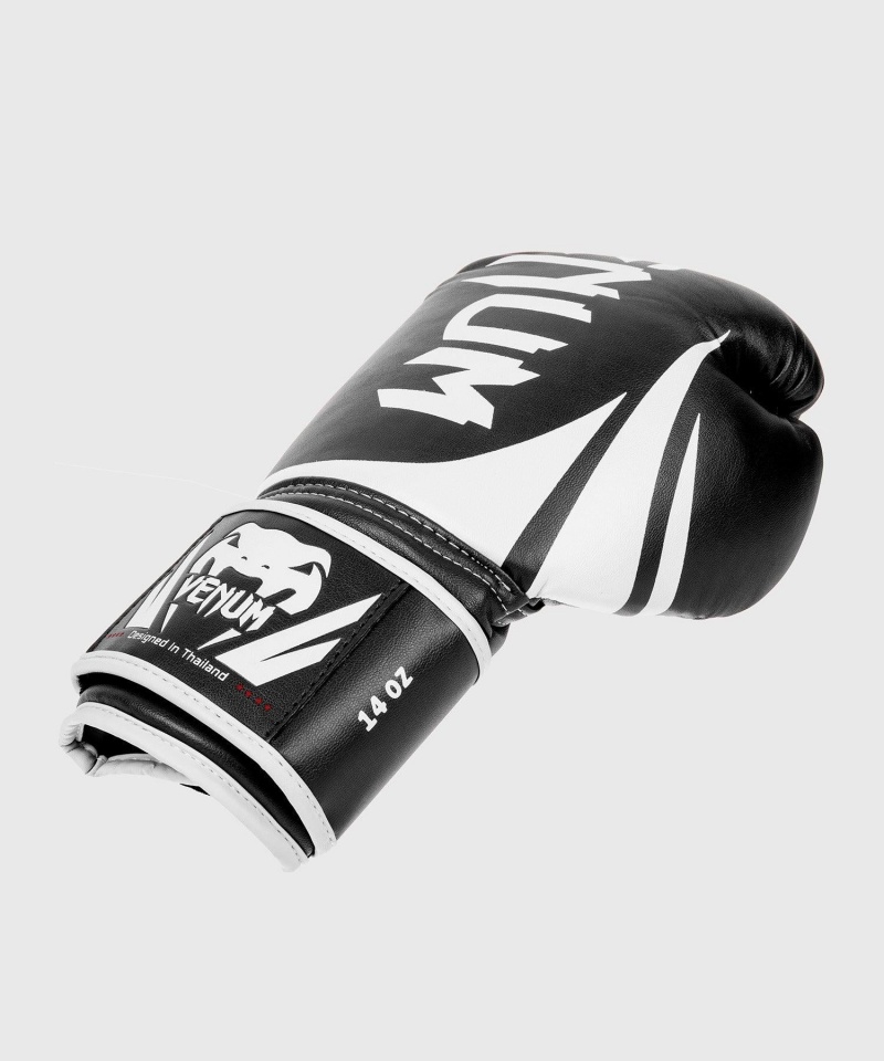 Venum Challenger 2.0(Muay Thai) Miesten Nyrkkeilyhanskat Mustat Valkoinen | 98563-NDTQ | Suomi