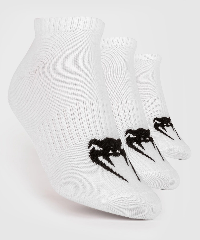 Venum Classic Footlet Sock set of 3 Miesten Sukat Valkoinen Mustat | 17839-OTSJ | Suomi