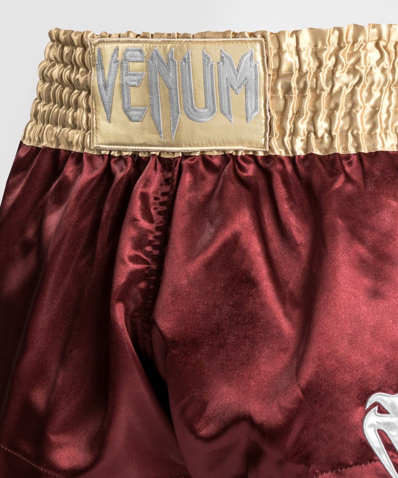 Venum Classic Miesten Muay Thai Shortsit Kultaiset Valkoinen | 26351-VGYN | Suomi