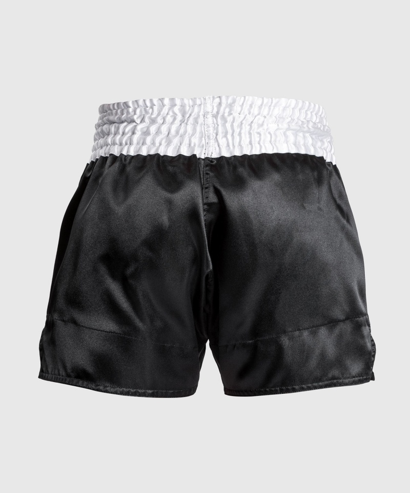 Venum Classic Miesten Muay Thai Shortsit Mustat Valkoinen | 63509-SWXQ | Suomi