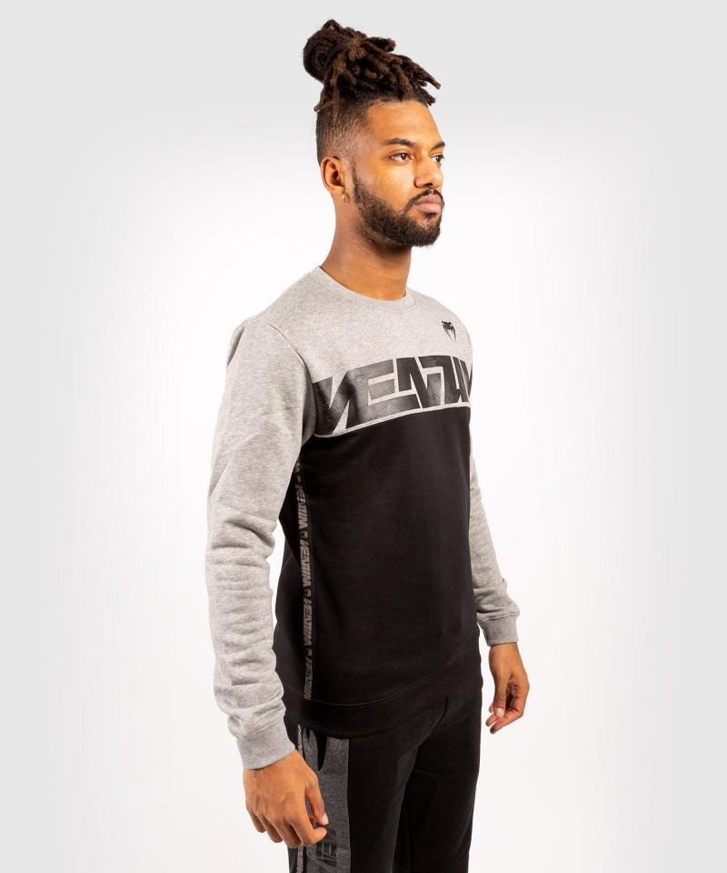 Venum Connect Crewneck Miesten Puserot Mustat Harmaat | 29415-TWUK | Suomi