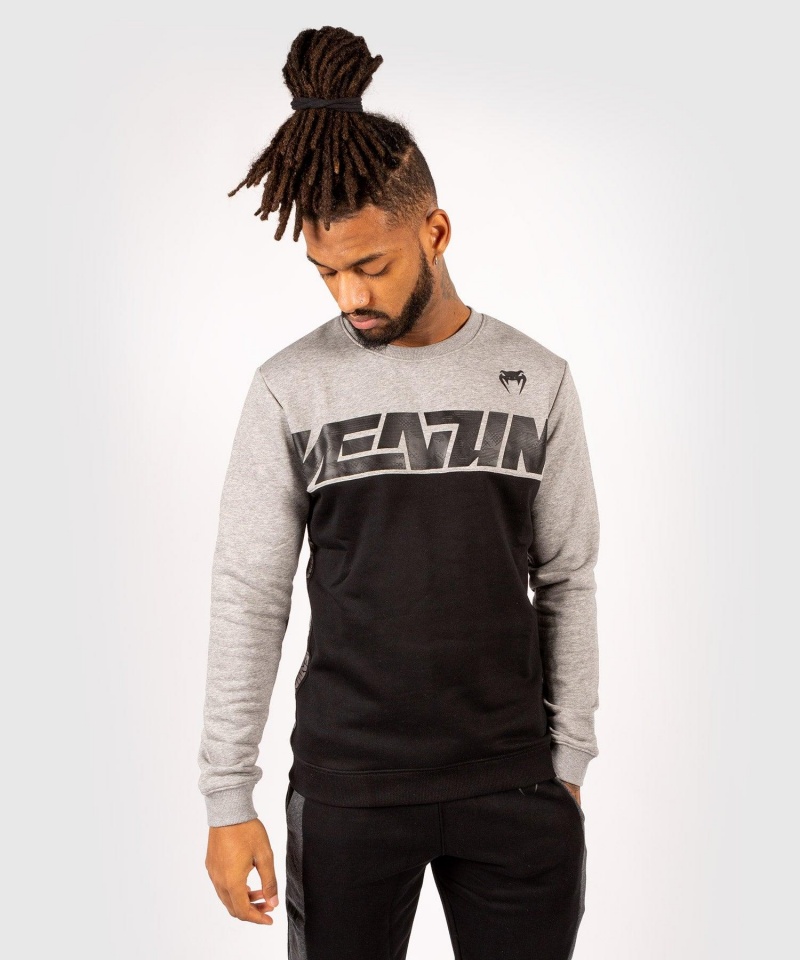 Venum Connect Crewneck Miesten Puserot Mustat Harmaat | 29415-TWUK | Suomi