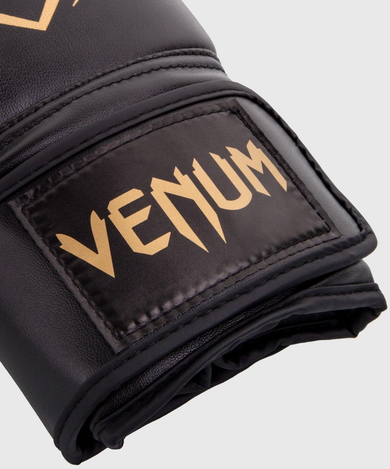 Venum Contender(Muay Thai) Miesten Nyrkkeilyhanskat Mustat Kultaiset | 24678-DWLH | Suomi