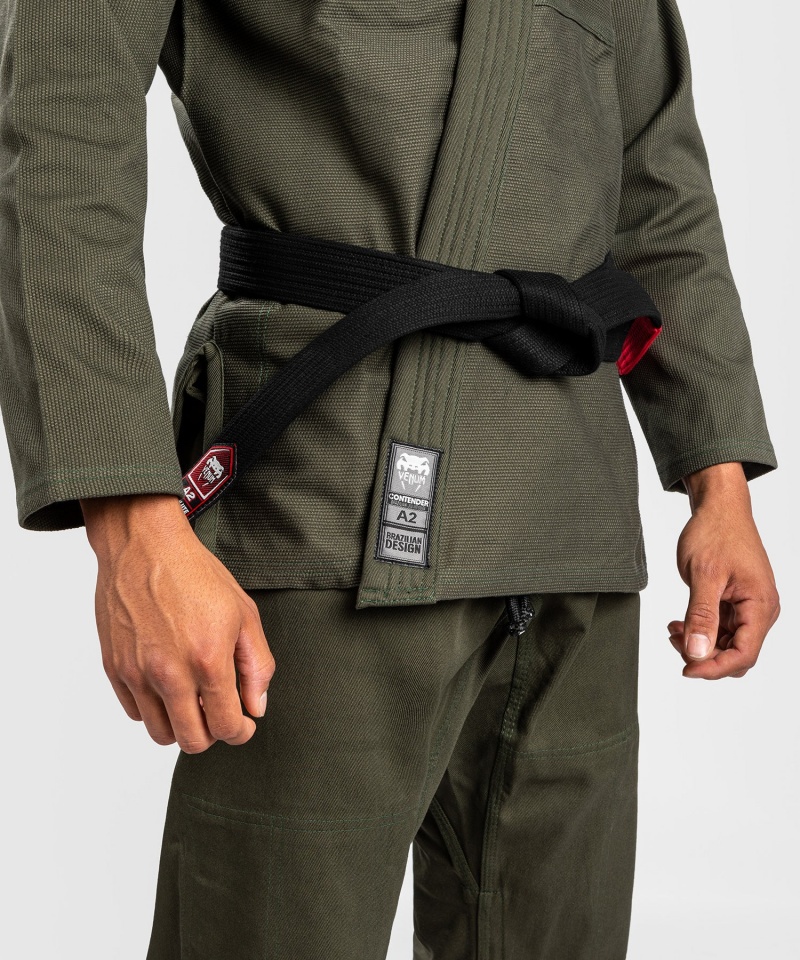 Venum Contender 2.0 Brazilian Jiu Jitsu Gi Miesten BJJ Kimonos Khaki | 63075-GOAZ | Suomi