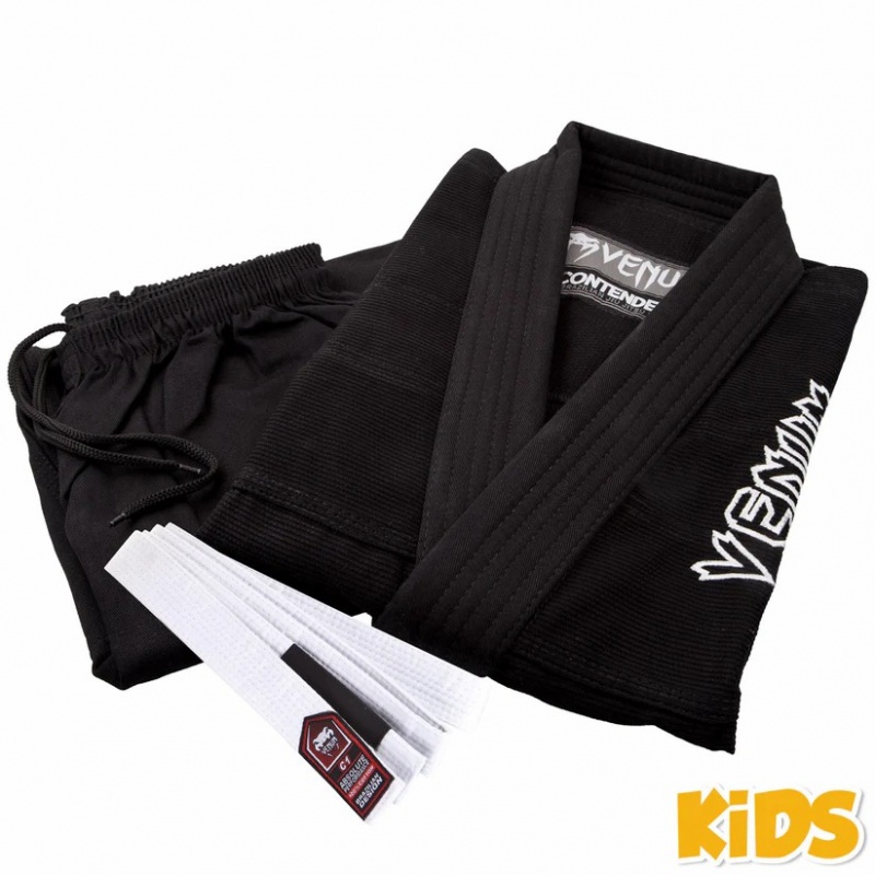 Venum Contender BJJ Gi Lasten BJJ Kimonos Mustat | 57386-QOVS | Suomi