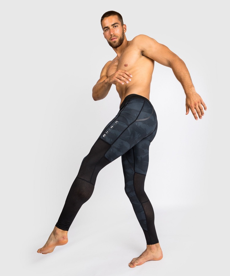 Venum Electron 3.0 Spat(Compression) Miesten Leggings Mustat | 36809-IDZJ | Suomi