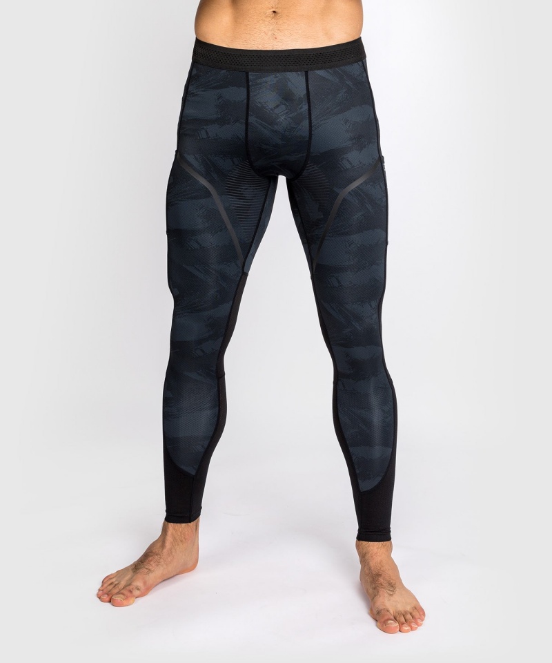 Venum Electron 3.0 Spat(Compression) Miesten Leggings Mustat | 36809-IDZJ | Suomi