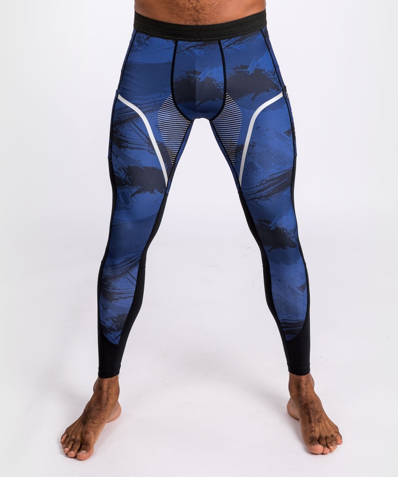 Venum Electron 3.0 Spats(Compression) Miesten Leggings Laivastonsininen | 43825-JUQN | Suomi