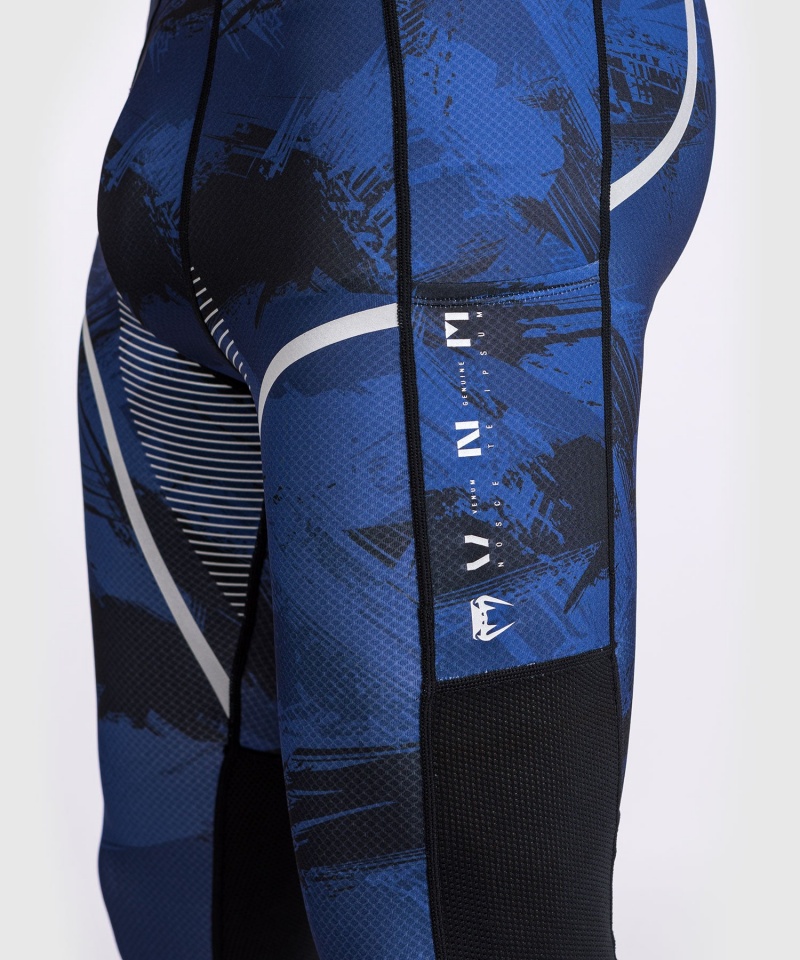 Venum Electron 3.0 Spats(Compression) Miesten Leggings Laivastonsininen | 43825-JUQN | Suomi