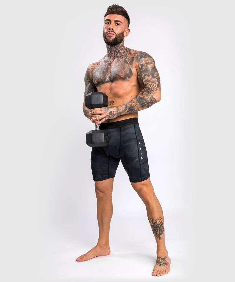 Venum Electron 3.0 Vale Tudo(Compression) Miesten Shortsit Mustat | 48326-POKC | Suomi