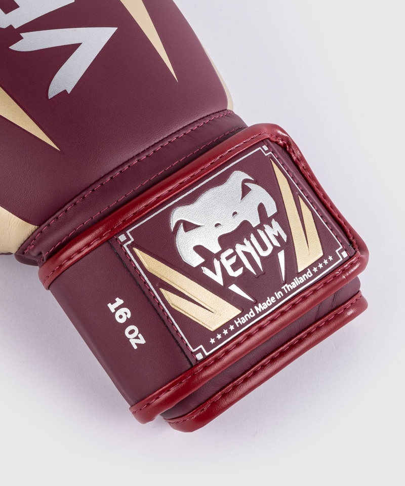 Venum Elite(Muay Thai) Miesten Nyrkkeilyhanskat Kultaiset | 25761-DEQU | Suomi